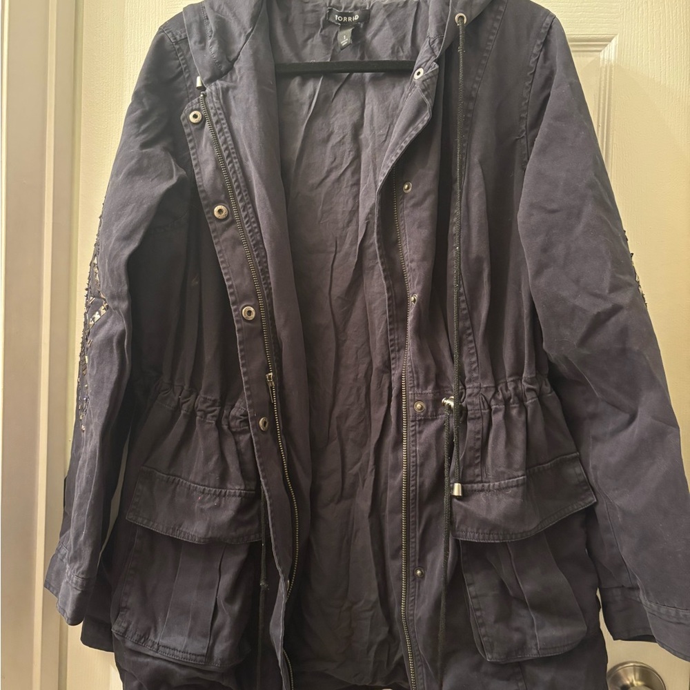 Women's Black Hooded Jacket